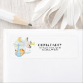 ウッドランド・アニマルおもしろいズかわいい赤ちゃんシャワー ラベル (インサイチュ)