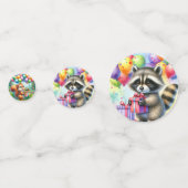 ウッドランド・アニマルズをテーマにした誕生日パーティー コンフェッティ (裏面)