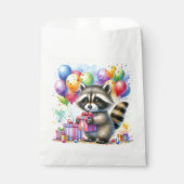 ウッドランド・アニマルズをテーマにした誕生日パーティー フェイバーバッグ (正面)