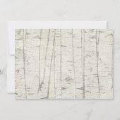 ウッドランド・アニマルズ少年1st誕生日の写真 招待状 (裏面)