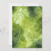 ウッドランド・アニマルズ彼は野生の一歳の誕生日 招待状 (裏面)