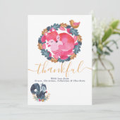 ウッドランド・アニマルズ感謝祭 シーズンカード (スタンド正面)