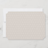 ウッドランド・アニマルズ秋の葉写真第1回誕生日 招待状 (裏面)