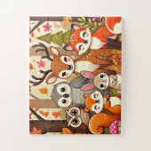 ウッドランド・アニマルズ秋 ジグソーパズル (縦)