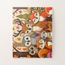 ウッドランド・アニマルズ秋 ジグソーパズル