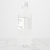 ウッドランド・アニマルズ緑の赤ちゃんシャワー1歳の誕生日 ペットボトルラベル (裏面)