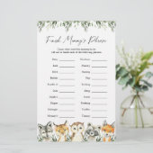 ウッドランド・アニマルズ赤ちゃんシャワーがママのフレーズを終える (スタンド正面)