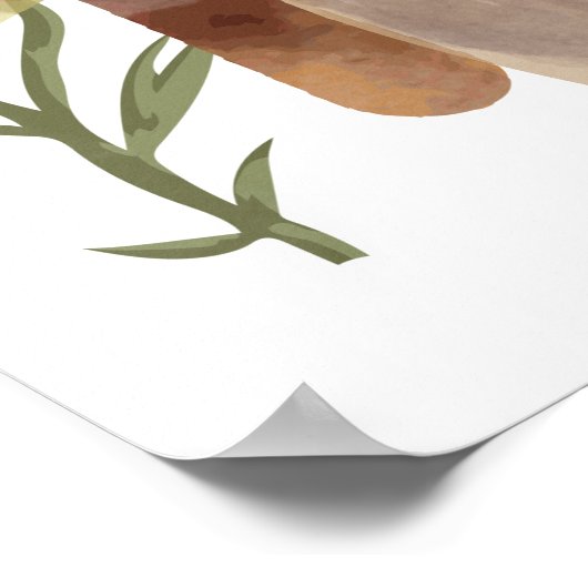 ウッドランド・アニマルズ赤ちゃんシャワーへようこそ ポスター (角)