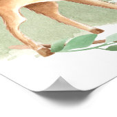 ウッドランド・アニマルズ赤ちゃんシャワーへようこそ ポスター (角)