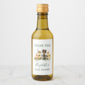 ウッドランド・アニマルズ赤ちゃんシャワー特典ラベル ワインラベル (正面)