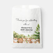 ウッドランド・アニマルズ赤ちゃんシャワー フェイバーバッグ (正面)