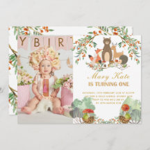 ウッドランド・アニマルズ1歳の誕生日