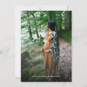 ウッドランド・アニマルズ・アドベンチャーがシャワー写真を待つ 招待状 (裏面)