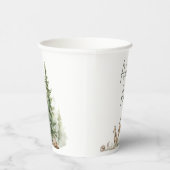 ウッドランド・アニマルズ・アドベンチャーが赤ちゃんのシャワーを待つ 紙コップ (右)