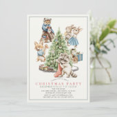 ウッドランド・アニマルズ・ギャザリング・クリスマスホリデーパーティー 招待状 (スタンド正面)