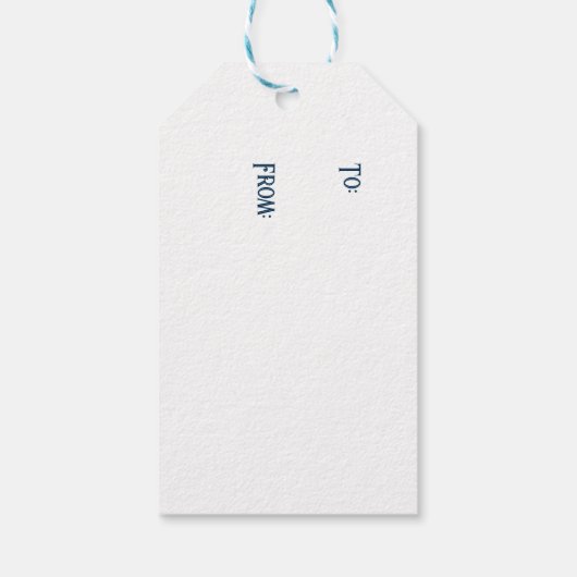 ウッドランド・アニマルズ・クリスマス ギフトタグ (裏面)