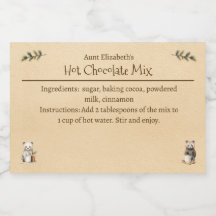 ウッドランド・アニマルズ・クリスマス・ホットチョコレート・ミックス