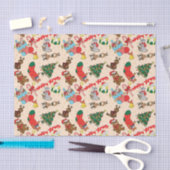 ウッドランド・アニマルズ・クリスマス 薄葉紙 (クラフト)