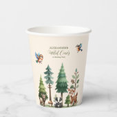 ウッドランド・アニマルズ・グリーンリー・ワイルドワン誕生日 紙コップ (裏面)