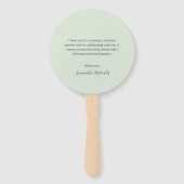 ウッドランド・アニマル男女兼用ズかわいい赤ちゃんシャワー ハンドファン (裏面)