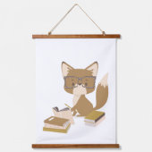 ウッドランド・アニマル読キツネのポスター 吊り下げ型タペストリー (正面)