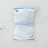 ウッドランド·アニマル·シカバニーダックキュートベビー空白の サンキューカード (内部)