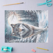 ウッドランド・ウィンターウルフ 薄葉紙 (クラフト)