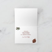 「ウッドランド・ウォームス」ティアによるオリジナルアート カード (内部)