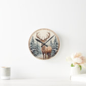 ウッドランド・エンジェスティ ラウンド壁時計 (ホーム)