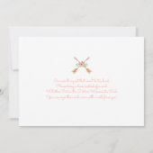 ウッドランド·ガール·ベビー·シャワー 招待状 (裏面)