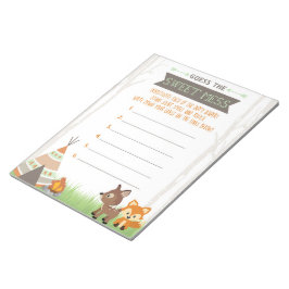 ウッドランド・キャンパーは甘い混乱のゲームの答えを推測 ノートパッド