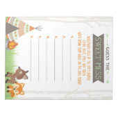 ウッドランド・キャンパーは甘い混乱のゲームの答えを推測 ノートパッド (正面)