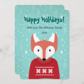 ウッドランド・クリスマス シーズンカード (正面/裏面)