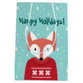 ウッドランド・クリスマス ミディアムペーパーバッグ (裏面)