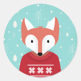 ウッドランド・クリスマス ラウンドシール