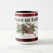 ウッドランド・クリスマス |赤い(鳥)ショウジョウコウカンチョウ マグカップ (中央)