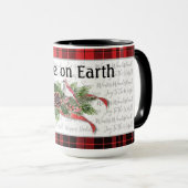 ウッドランド・クリスマス |赤い(鳥)ショウジョウコウカンチョウ マグカップ (正面右)