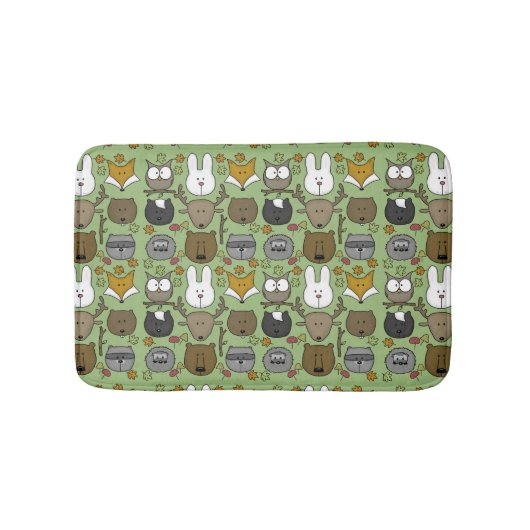 ウッドランド・クリッター最高の・フォレストフレンズ バスマット (正面)