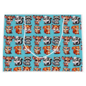 ウッドランド・クリーチャー・ボーイズベビーシャワー ラージペーパーバッグ (正面)