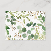 ウッドランド・グリーンリー森林動物図書募集 エンクロージャーカード (裏面)