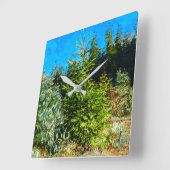 ウッドランド スクエア壁時計 (傾斜)