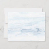 ウッドランド、ストリングライト、水彩リハーサルディナー 招待状 (裏面)