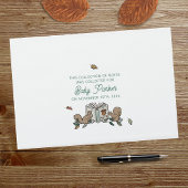 ウッドランド・ストーリーブックが赤ちゃんのシャワーを望む ゲストブック