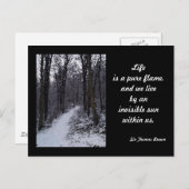 ウッドランド・スノーシーン ポストカード (正面/裏面)