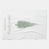 ウッドランド・ツリーズ・クリスマス キッチンタオル (横)