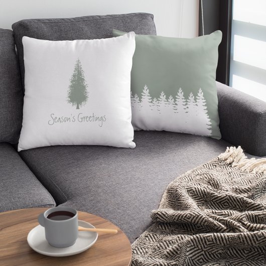 ウッドランド・ツリーズ・クリスマス クッション