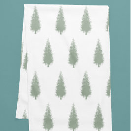 ウッドランド・ツリーズ・クリスマス ショートテーブルランナー