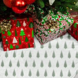 ウッドランド・ツリーズ・クリスマス ブラッシュドポリエステルツリースカート