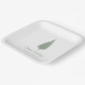 ウッドランド・ツリーズ・クリスマス ペーパープレート (傾斜あり)