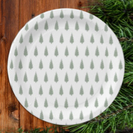 ウッドランド・ツリーズ・クリスマス ペーパープレート
